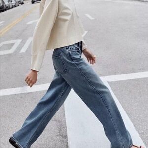 Zara Light Blue Flare Jeans
